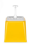 Saus dispenser med pumpe - 2,5L - Gul-4
