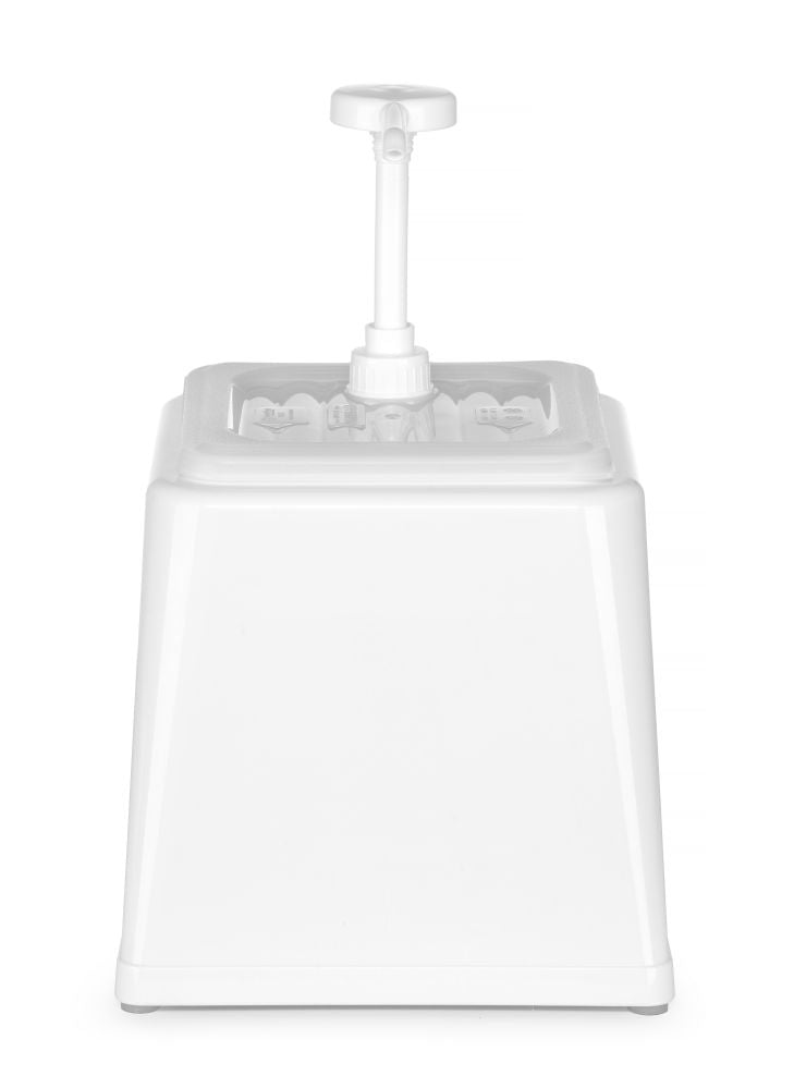 Sausdispenser med pumpe, 2,5L, hvit, 230x210x (h) 250mm