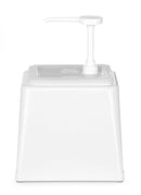 Saus dispenser m/pumpe - 2,5L - Hvit-1