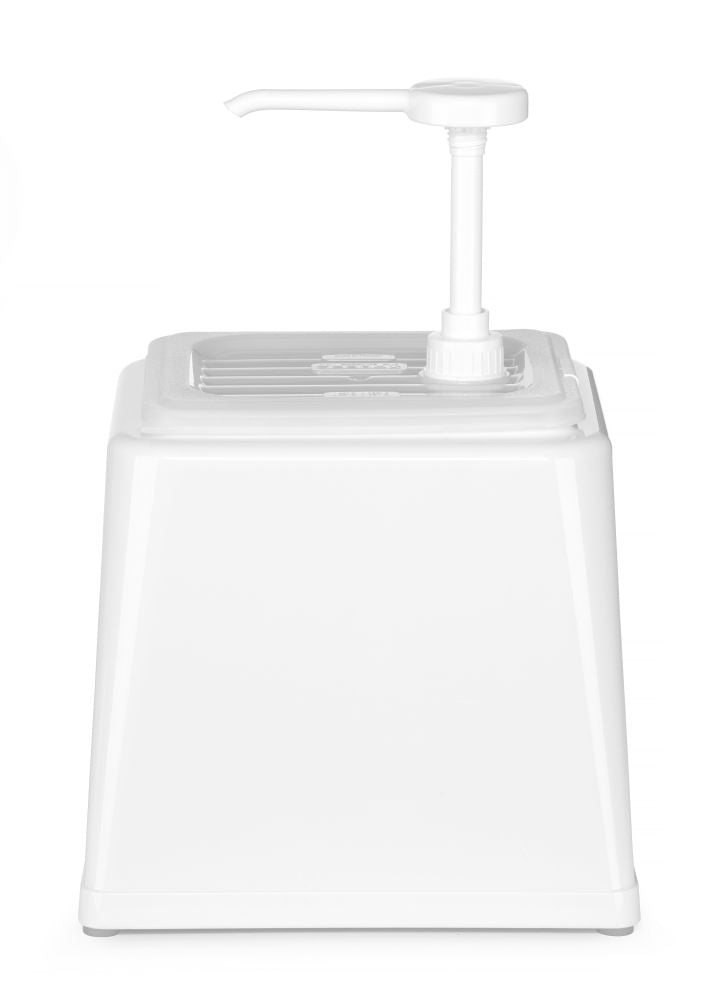 Sausdispenser med pumpe, 2,5L, hvit, 230x210x (h) 250mm