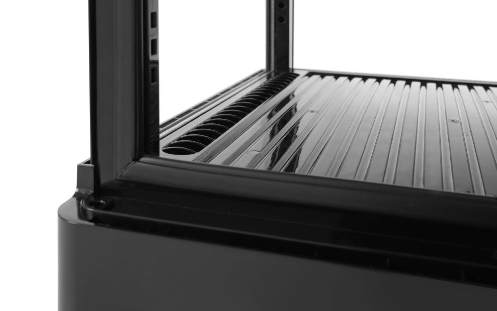 Kjøle vitrineskap 68L, Arktic, svart, 230V/170W, 452x406X (H) 891mm