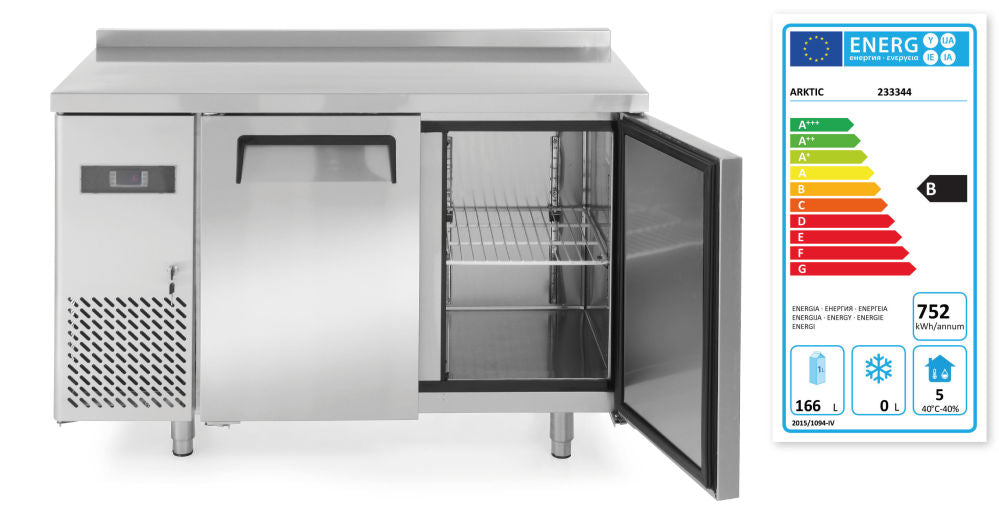 Kjølebenk med 2 dører 220L, Arktic, 166L, 230V/300W, 1200x600X (H) 800mm