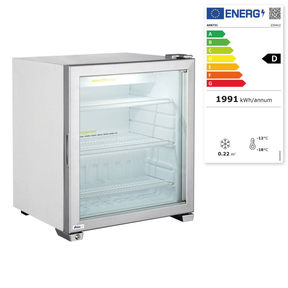 Fryseskap under benk 90 L Arktic, 230V/230W, 620x575X (H) 712mm