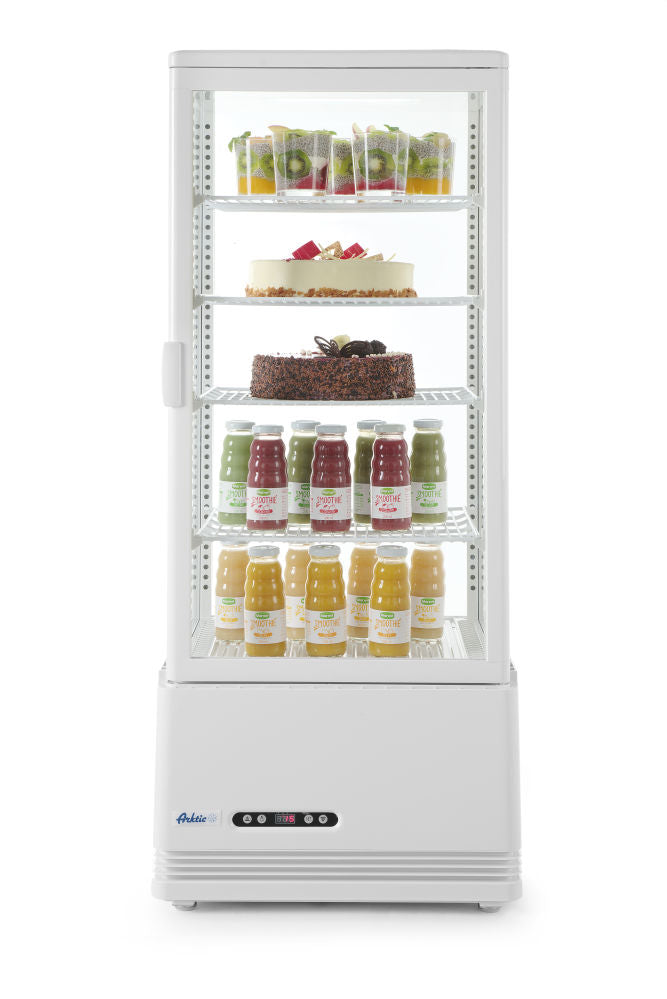 Kjøle vitrineskap 98L, Arktic, White, 230V/210W, 452x406X (H) 1116mm