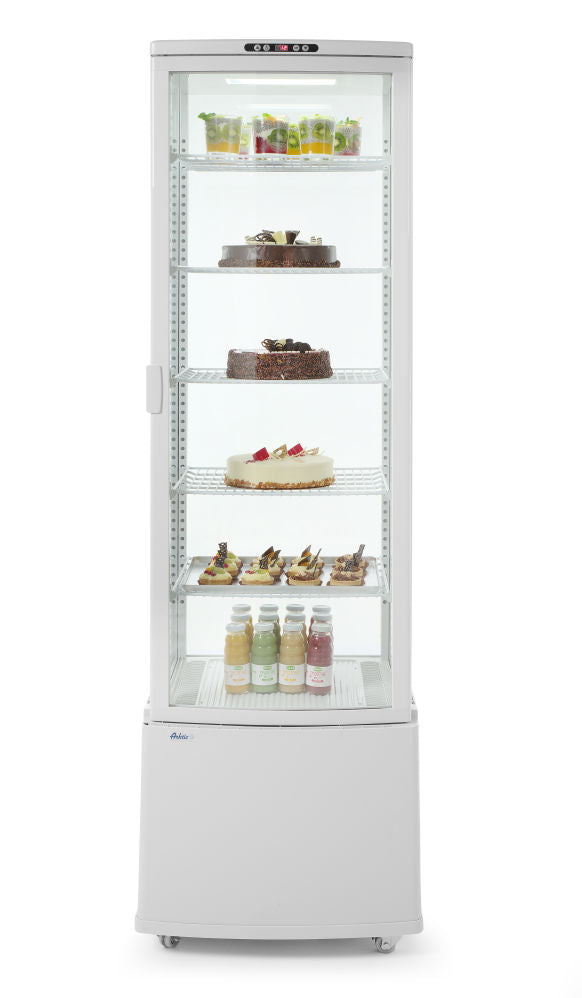 Kjøle vitrineskap 270L, Arktic, svart, svart, 230V/290W, 556x526X (H) 1913mm