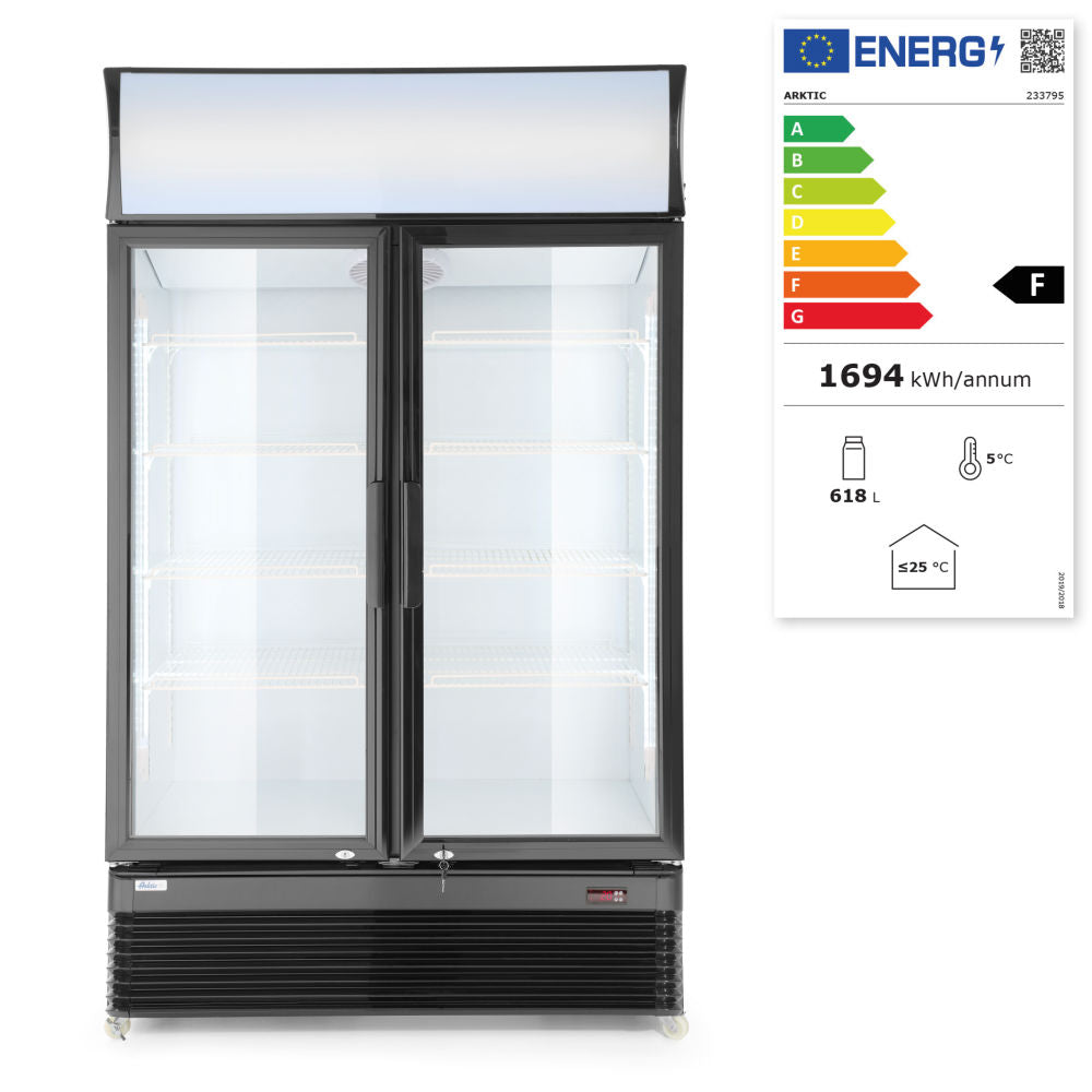 Kjølemonter med dobbel dør 618L, Arktic, 230V/400W, 1120x595X (H) 1965mm