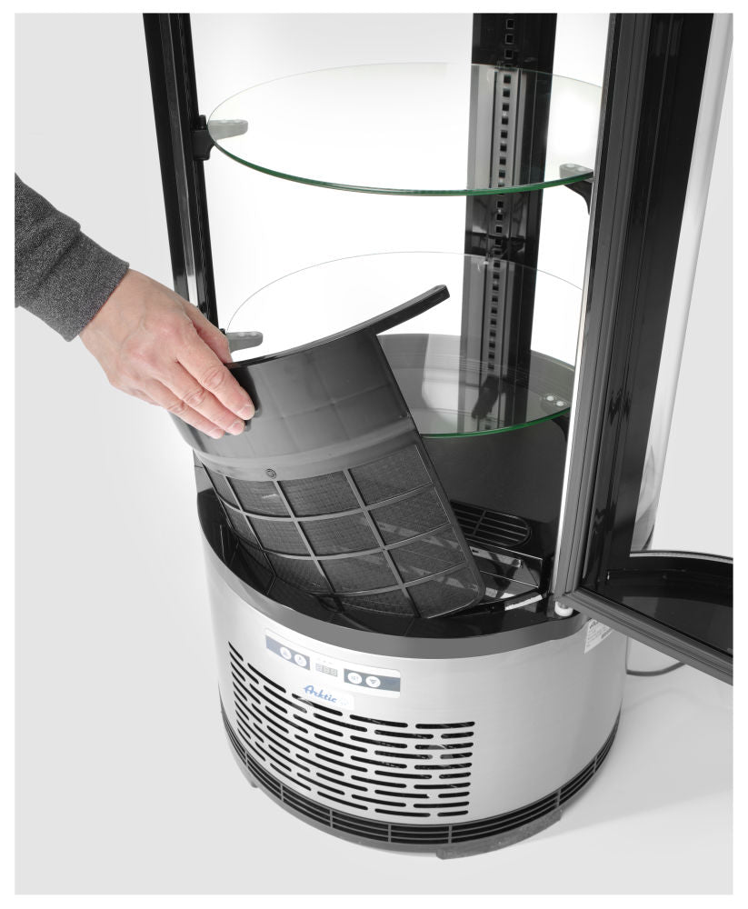 Kakedisplay rund, Arktic - 100L