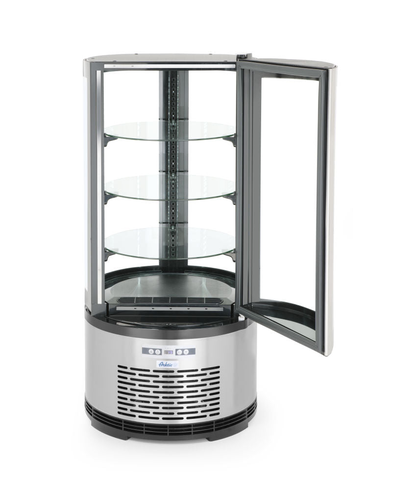 Kakedisplay rund, Arktic - 100L