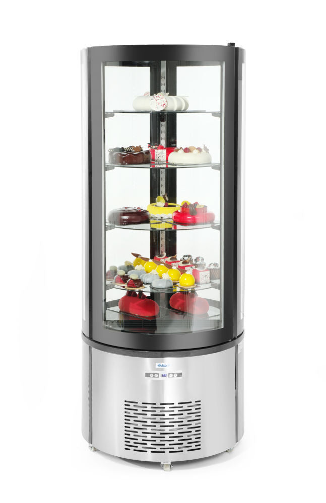 Kakedisplay rund, Arktic - 360L