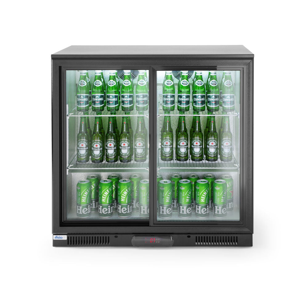 Kjøleskap bar under benk med skyvedører 197L Arktic, 220-240V/160W, 900x500x (H) 900mm