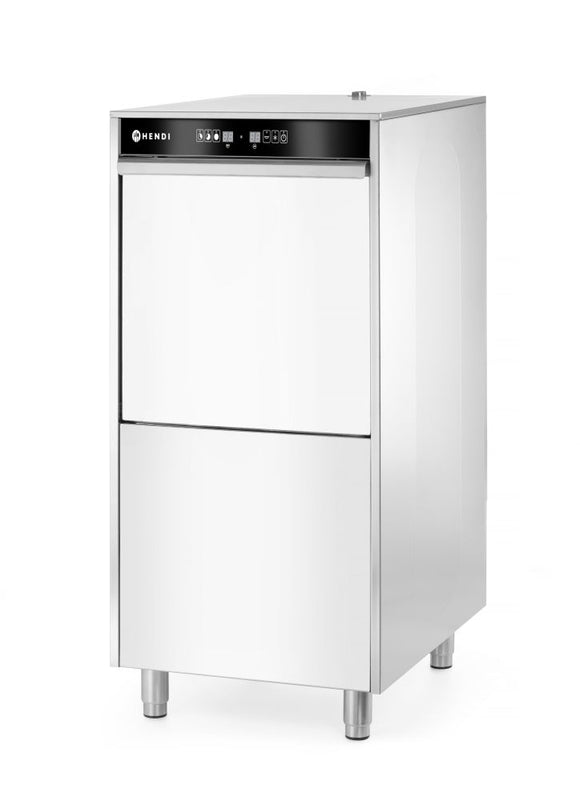 Oppvaskmaskin 50x60 for brett og potter - elektronisk kontrollert, med vaskemiddeldoseringssystem og avløpspumpe, 400V/7100W, 595x730X (H) 1340mm