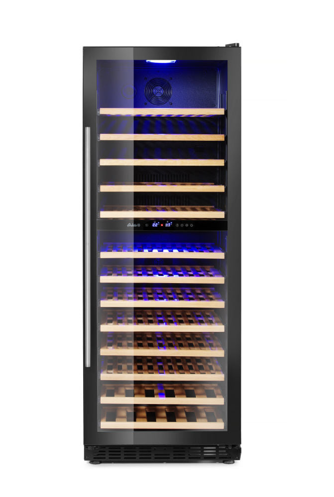 Vinkjøler, 2-sone, 135 flasker, Arktic, 387L, 220-240V/130W, 595x680X (H) 1625mm