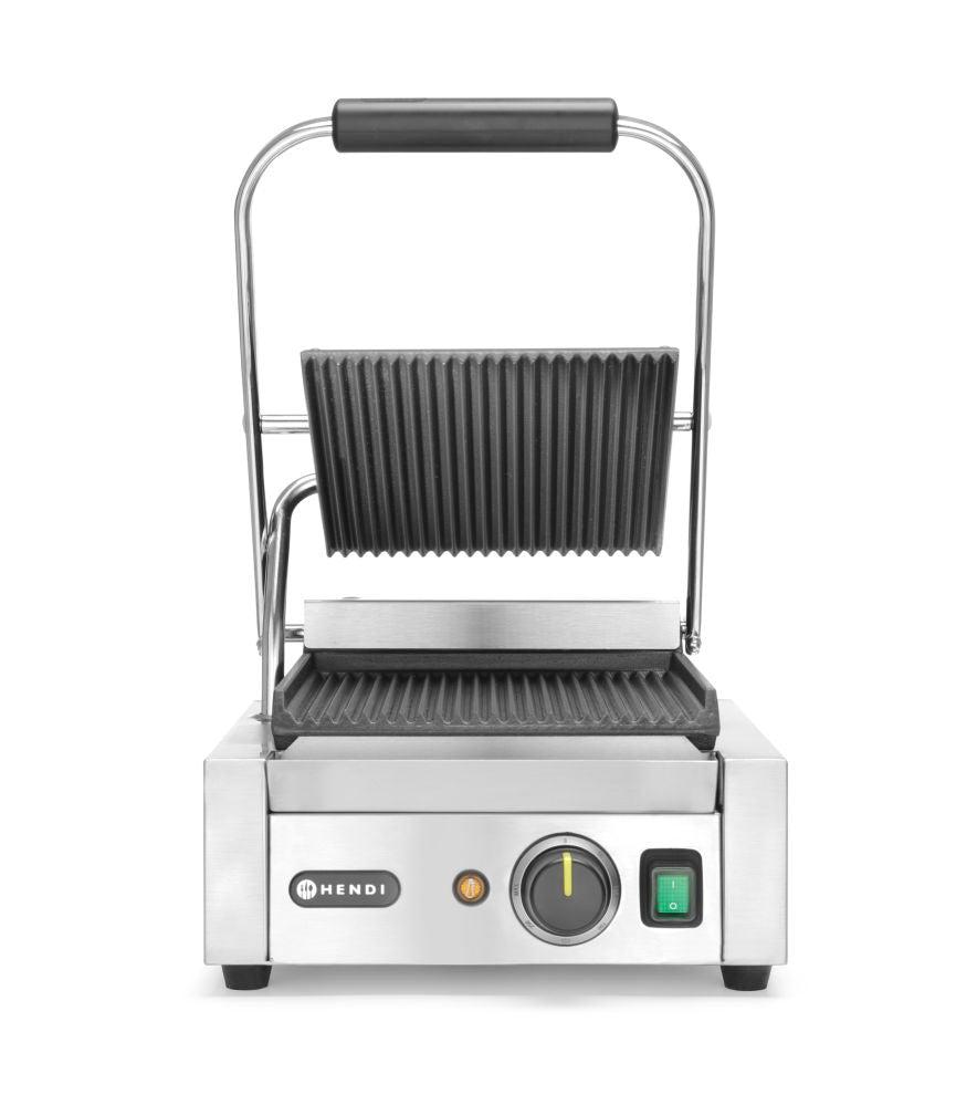 Kontakt Grill - Enkelt versjon, Ribbed Top and Bottom, 230V/1800W, 310x370x (H) 210mm