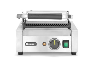 Kontakt Grill - Enkelt versjon, Ribbed Top and Bottom, 230V/1800W, 310x370x (H) 210mm