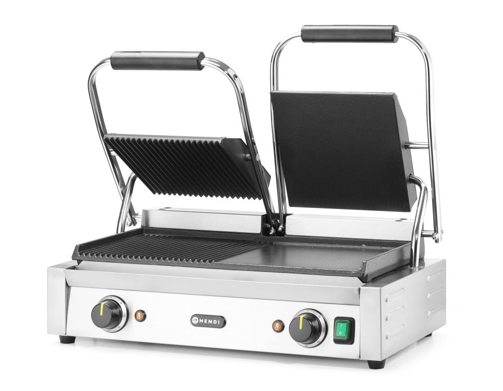 Kontakt Grill - Dobbeltversjon, halvt glatt, halvt ribbet