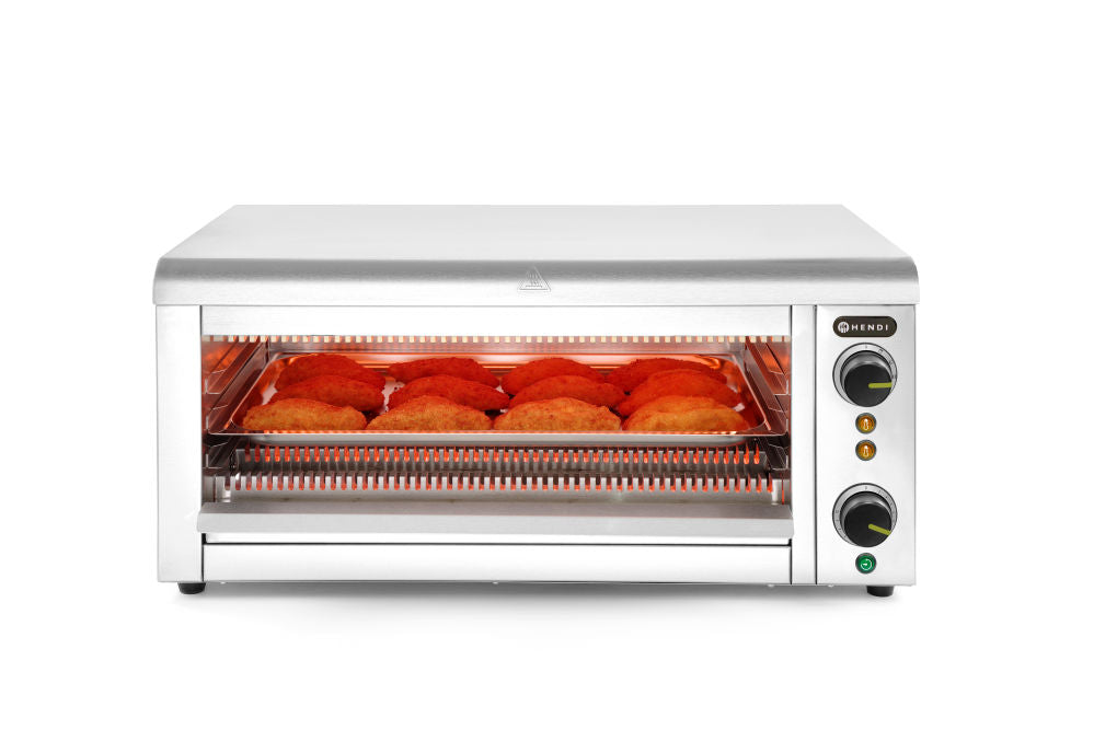 Salamander med kvarts infrarøde varmeelementer GN 1/1, 230V/3645W, 689x397x (H) 318mm