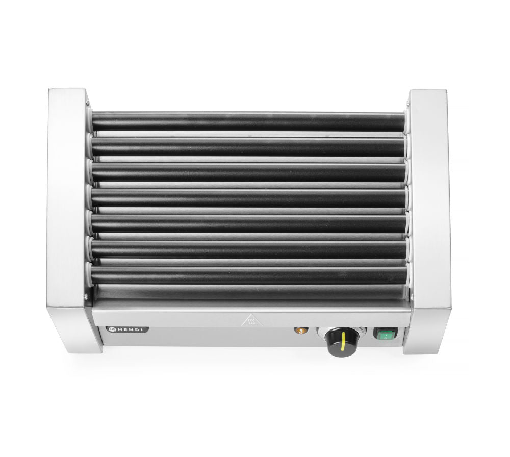 Pølserullegrill  - en sone, 7 Rollers, 230V/740W, 520x325X (H) 175mm