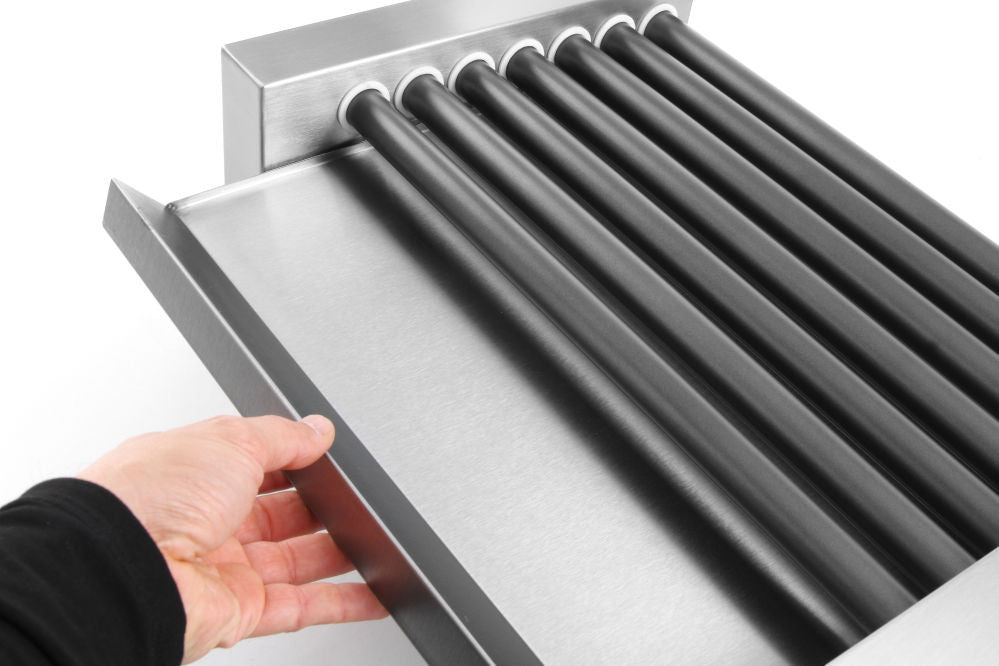 Pølserullegrill  - en sone, 7 Rollers, 230V/740W, 520x325X (H) 175mm