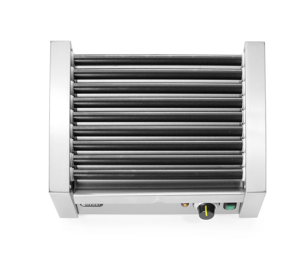 Pølserullegrill  - en sone, 9 Rollers, 230V/940W, 520x400X (H) 175mm - 0