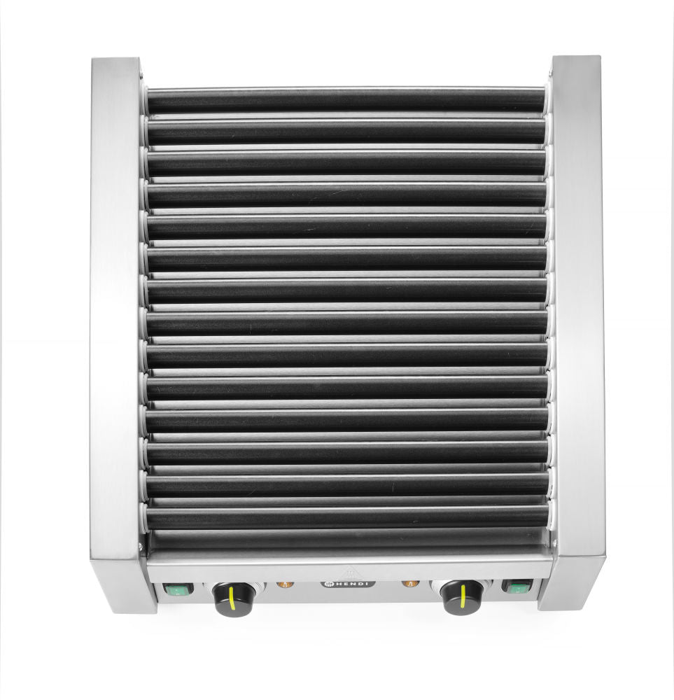 Pølserullegrill - to soner, 14 Elektriske, 230V/1480W, 520x591x (H) 175mm