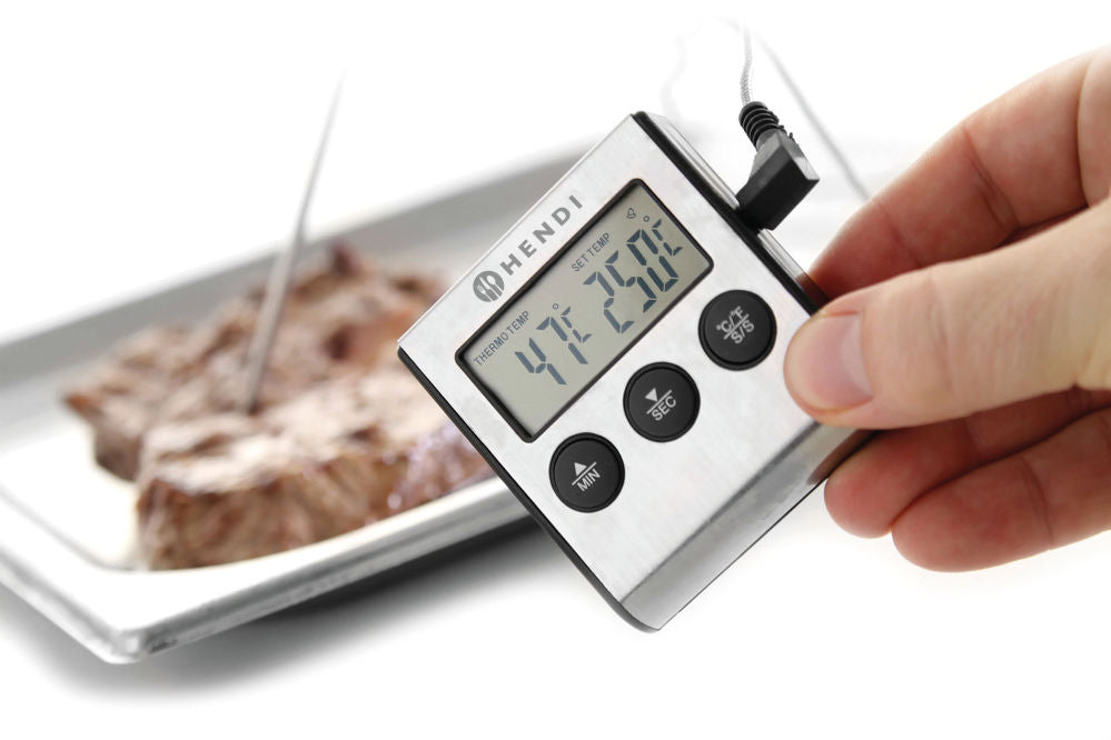 Steke terrmometer med tidtaker