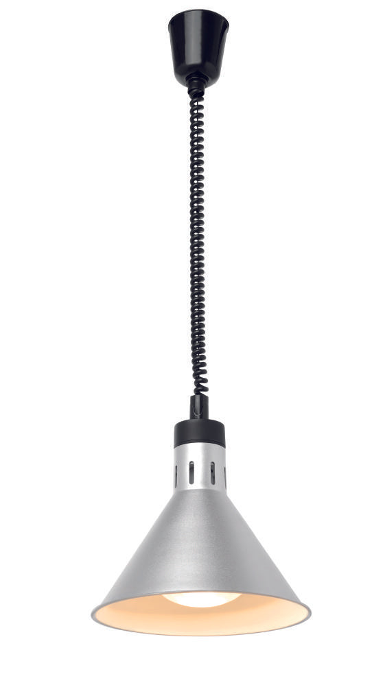 Varmelamper heve og senke Conical, Silver, 230V/250W, Ø275X (H) 250mm