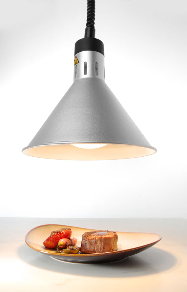 Varmelamper heve og senke Conical, Silver, 230V/250W, Ø275X (H) 250mm