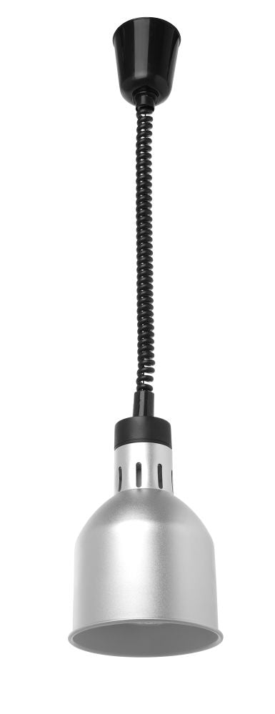 Varmelampe justerbar sylindrisk, sølv, 230V/250W, Ø175X (H) 250mm