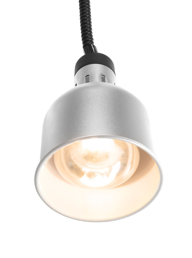 Varmelampe justerbar sylindrisk, sølv, 230V/250W, Ø175X (H) 250mm