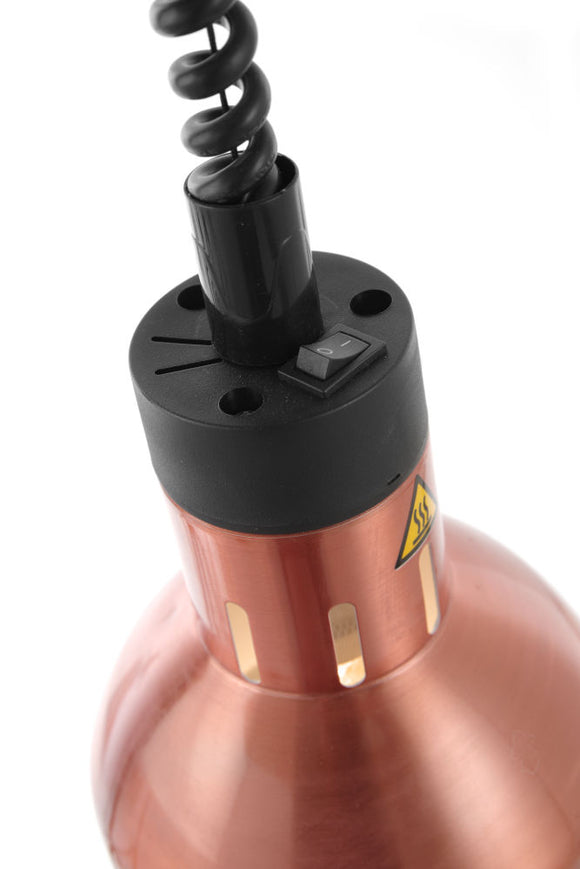 Varmelampe - justerbar sylindrisk - kobber