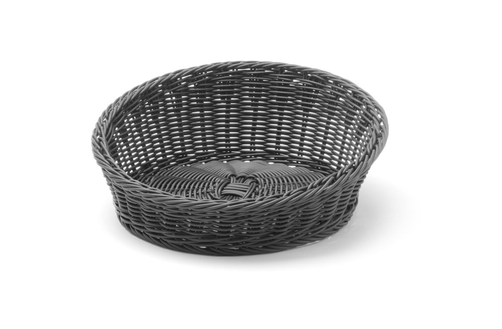 Bakerikurv vinklet rundt, lysegrå, ø310x (h) 120mm