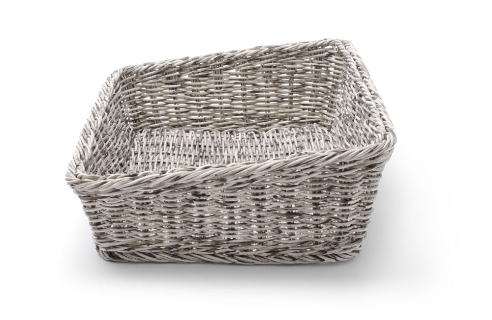 Bakeri Kurv vinklet, lysegrå, 400x300x (h) 120mm