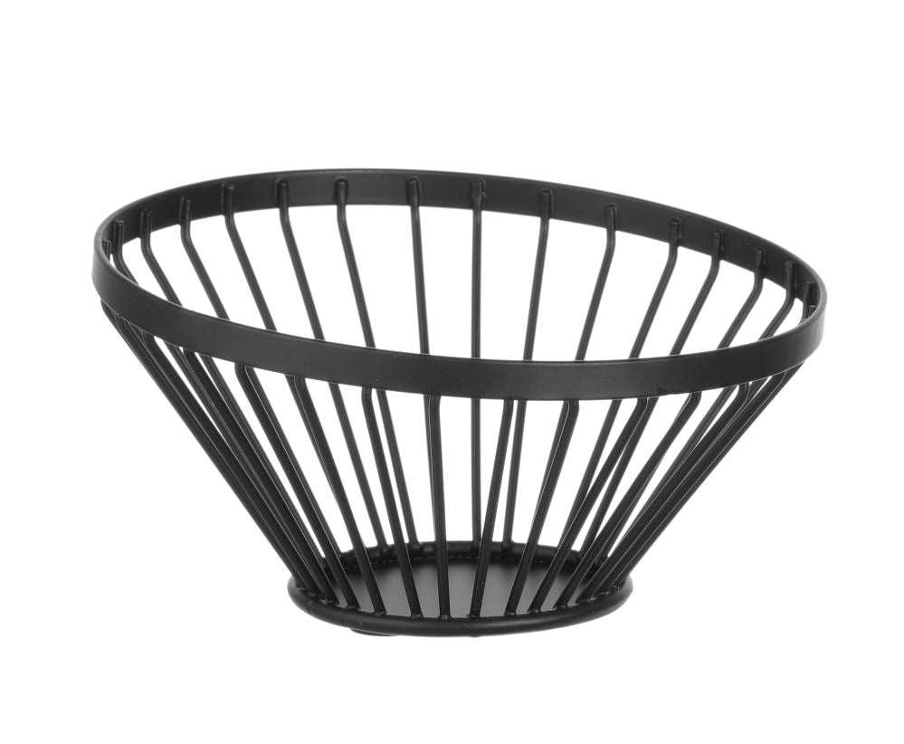 Fruktkurv vinklet rundt svart, Ø150x (H) 80mm