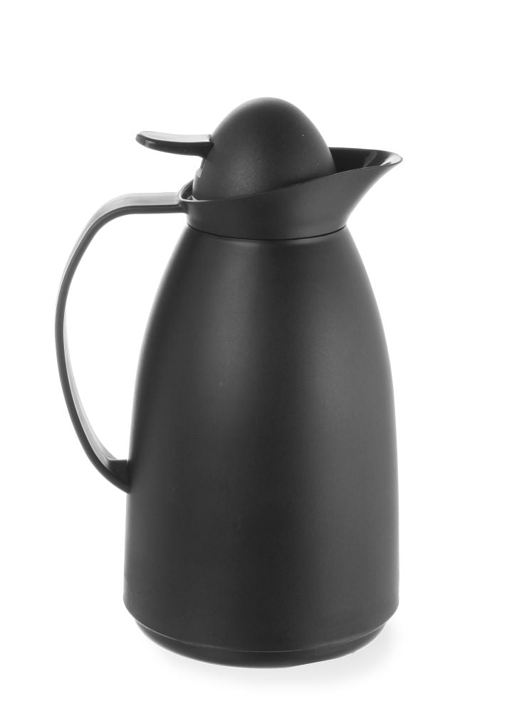 Kaffe kanne med glass indre flaske, 1L, svart, Ø140X (H) 268mm