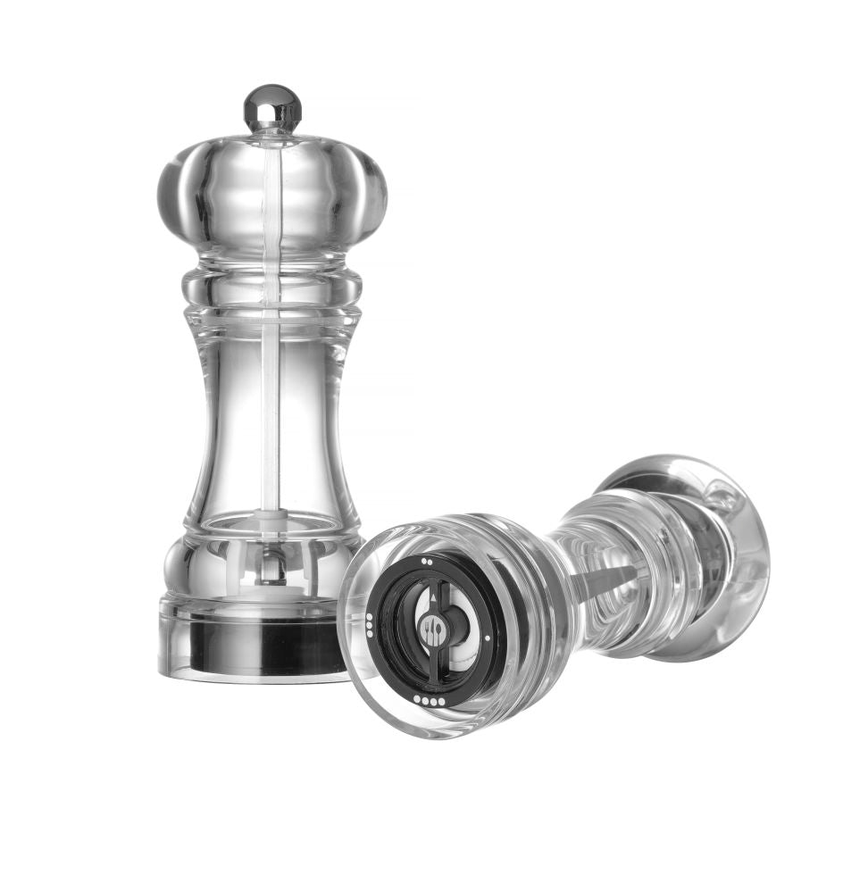 Pepperkvern - gjennomsiktig, Pepper Mill, Transparent, Ø58X (H) 146mm