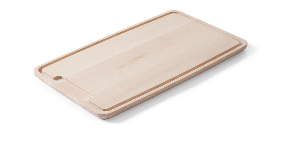 Skjærebrett solid laget av bøketre - Carving Board, Wood Light, 390x230mm