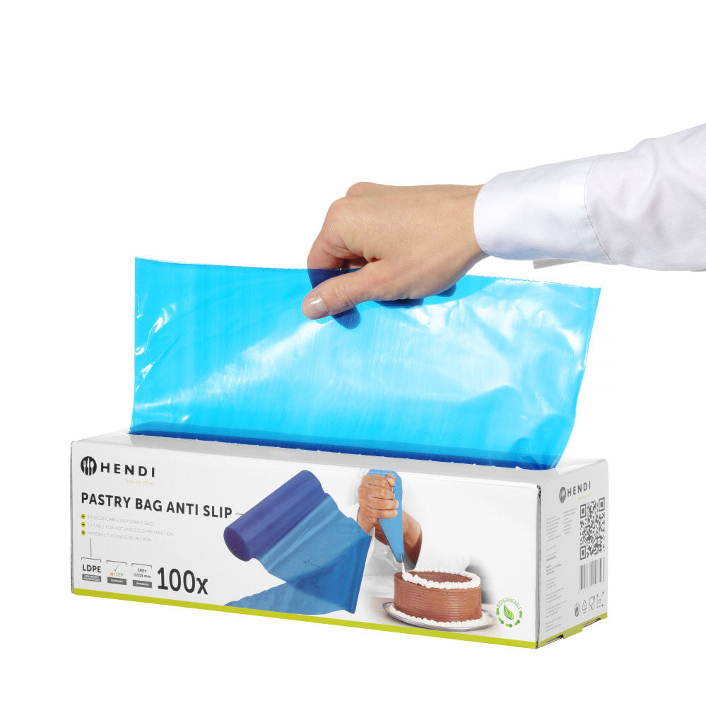 Sprøytepose Anti Slip - 100 stk - Blå