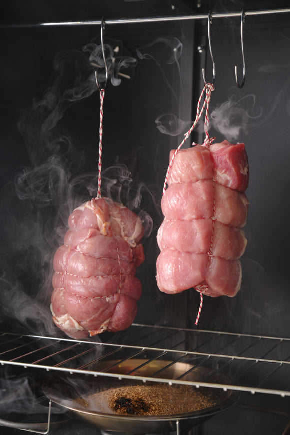 Rulladesnor Red & White, 132 m, hvit