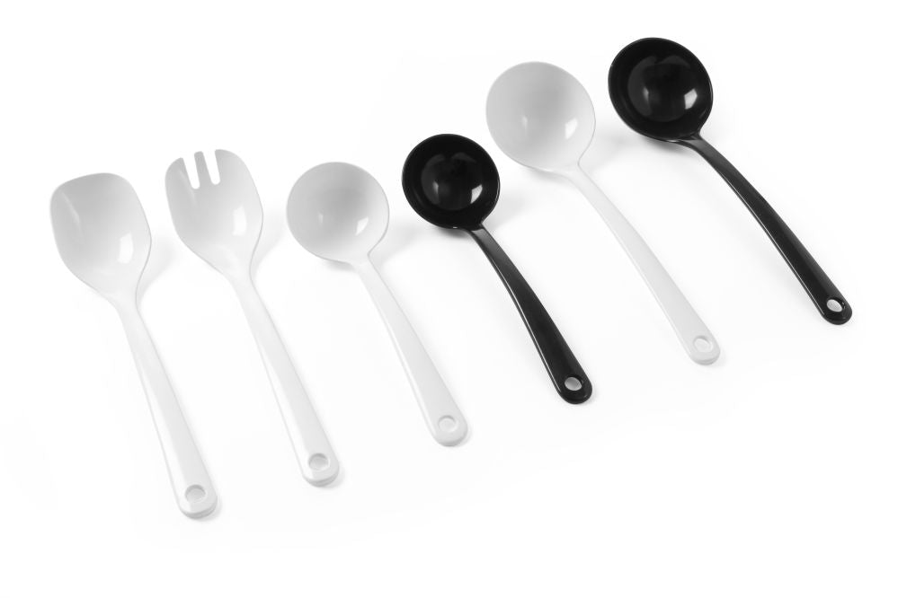 Salat skje, White, 305x65mm