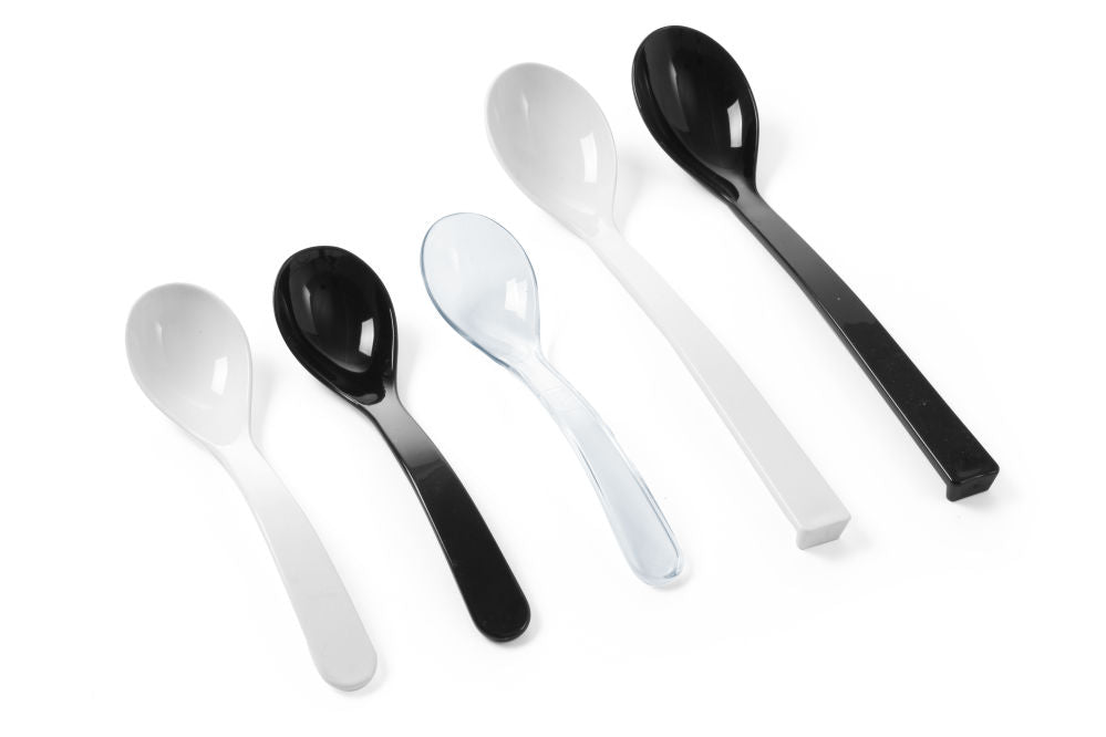 Salat skje, 0,03L, White, 235x55mm
