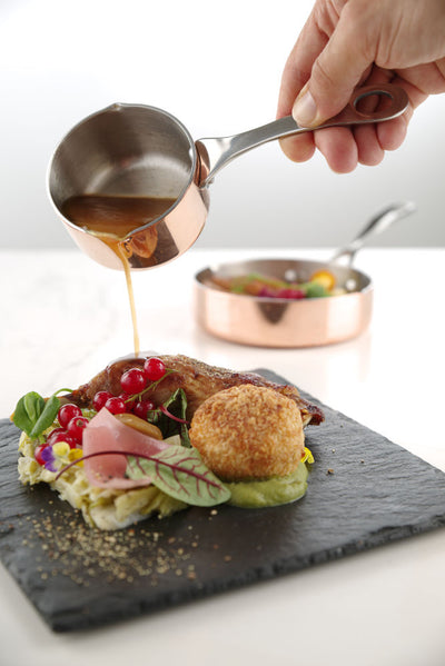 Liten Blåskjell og kasseroller - Sauspanne med tut, ø75x (h) 40mm - 0