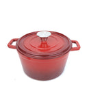 Støpejernsgryte - Emaljert - 0,27L - Rød-2