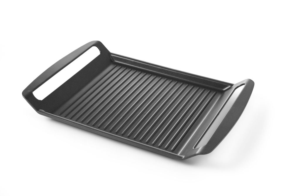 Grillplate for induksjonstopper, 390x260x (H) 35mm