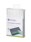 Tavle markører med smalt spiss, 5 hvite markører-1