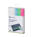 Tavle markører med smalt spiss, 1 rosa, 1 grønn, 1 blå og 2 hvite marr-1