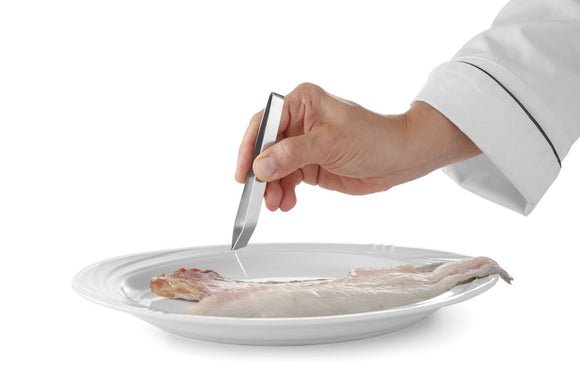 Fiskeben pinsett - skrått hode - 115mm