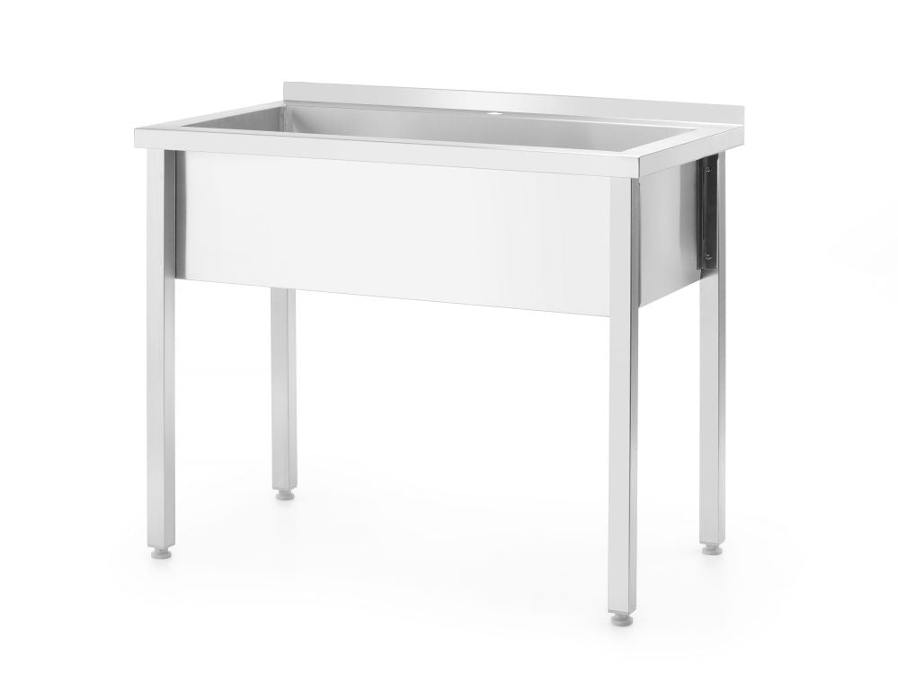 Oppvaskbord  enkelt Budget Line - skrudd, dybde: 600 mm, 800x600x (h) 850mm
