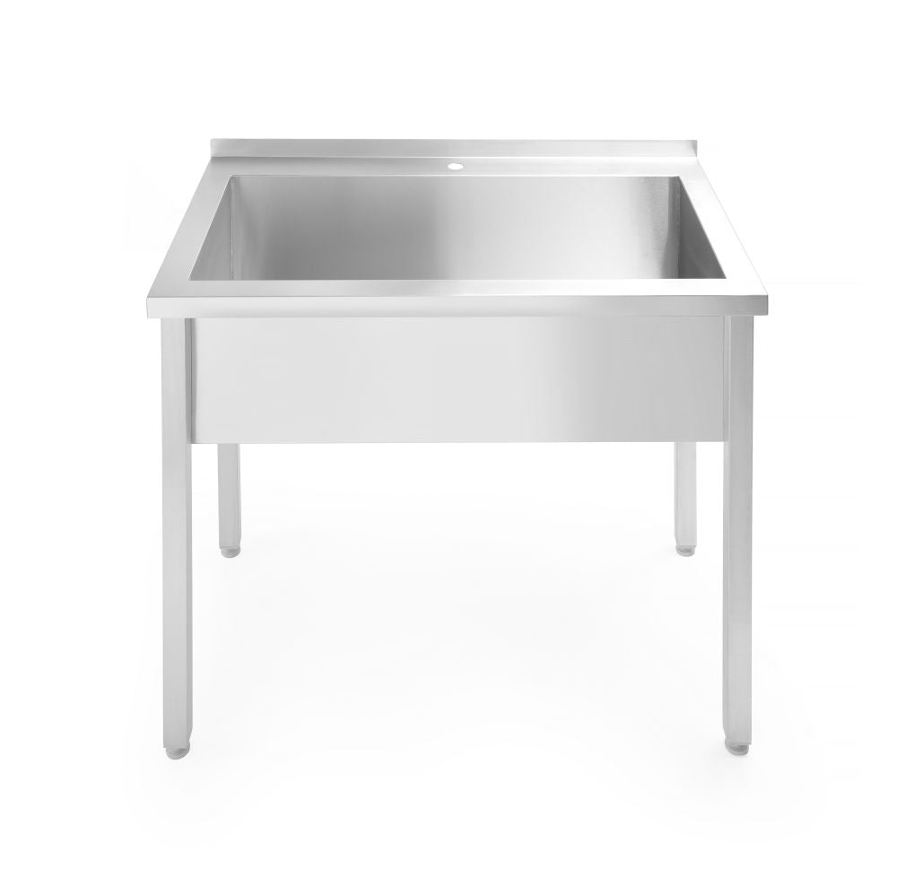 Oppvaskbord  enkelt Budget Line - skrudd, dybde: 600 mm, 800x600x (h) 850mm
