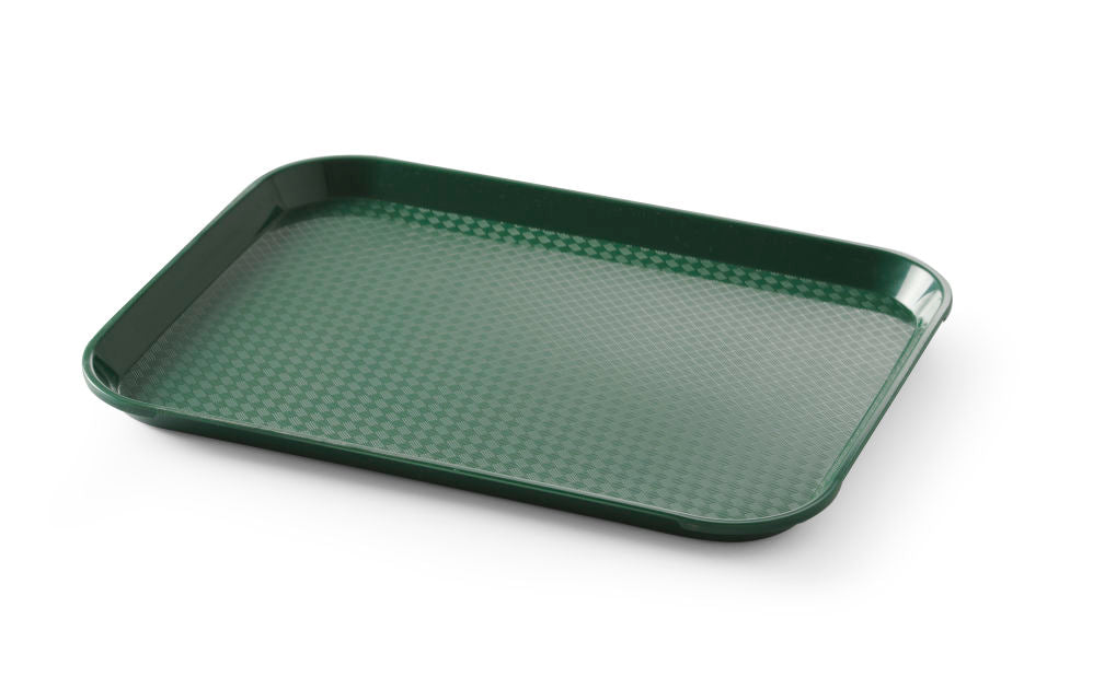 Polypropylen fastfood - brett, liten, lysegrå, 265x345x (h) 20mm