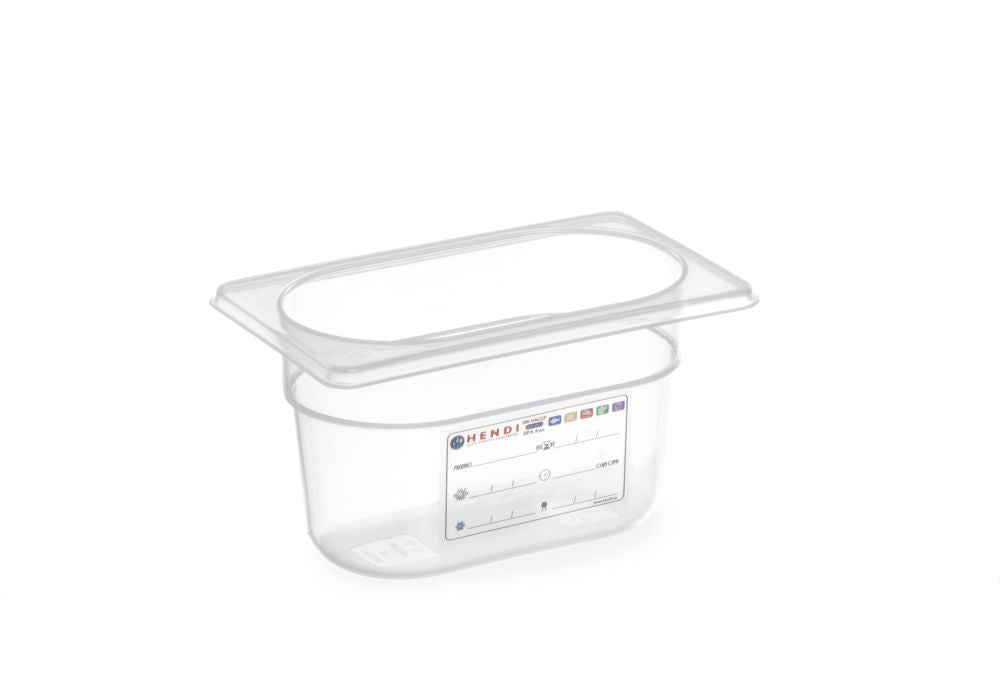 GN Kontainer GN 1/9 HACCP, GN 1/9, 0,9L, Transparent, 176x108x (H) 100mm